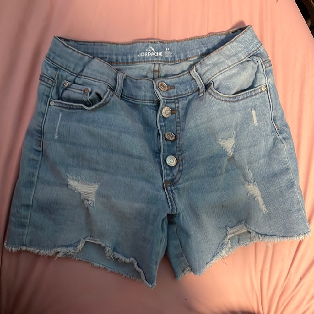 Jean shorts size 14 in girls